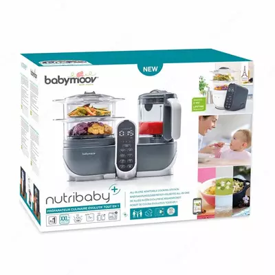 Babymoov Nutribaby Plus пароварка-блендер-подогреватель-стерилизатор 4 в 1 (Франция)