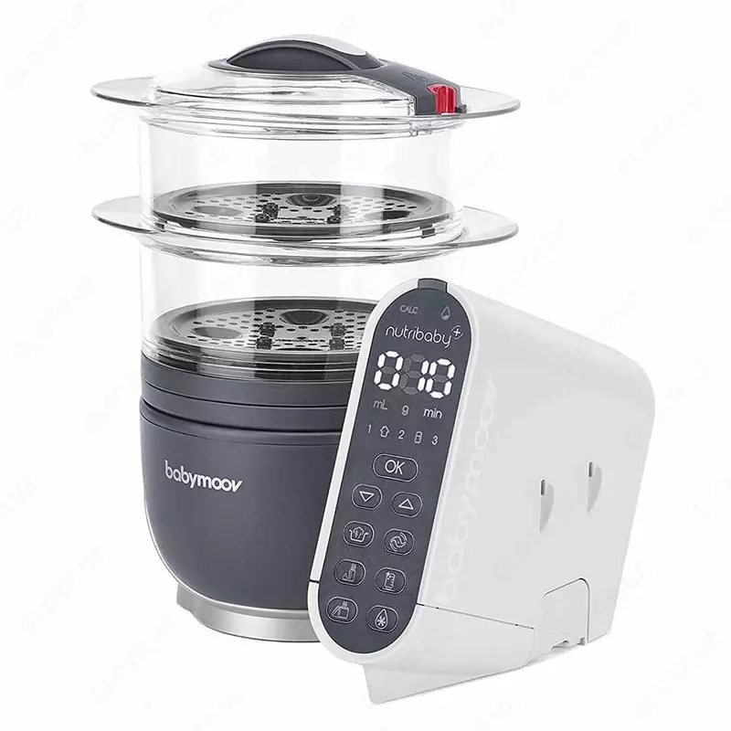 Babymoov Nutribaby Plus ikki qavatli qozon-blender-isitgich-sterilizator 1da 4 (Frantsiya)