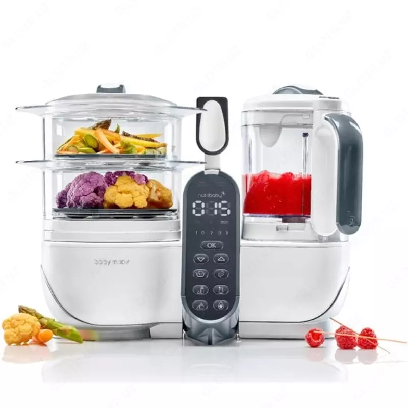 Babymoov Nutribaby Plus ikki qavatli qozon-blender-isitgich-sterilizator 1da 4 (Frantsiya)