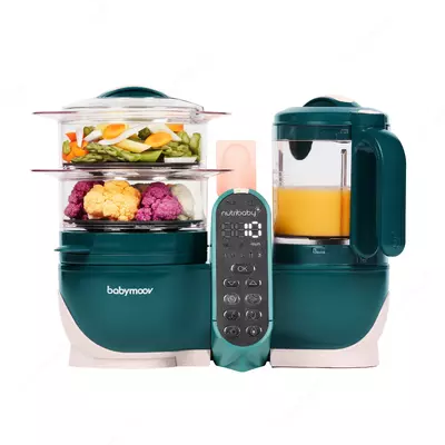 Babymoov Nutribaby Plus ikki qavatli qozon-blender-isitgich-sterilizator 4 dan 1 gacha (Frantsiya)