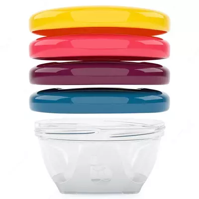 Набор контейнеров для еды "Babybols" Babymoov 120ml (x4шт)