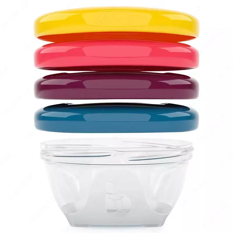 "Babybols" qutilari uchun konteynerlar to'plami Babymoov 120ml (x4 dona)