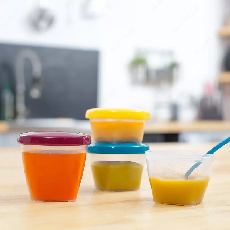 "Babybols" qutilari uchun konteynerlar to'plami Babymoov 120ml (x4 dona)