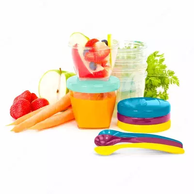 Набор контейнеров для еды "Babybols" Babymoov 250 ml (x4шт)