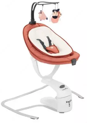 Люлька шезлонг качалочка Babymoov - Swoon Motion, Terracotta с рождения до 9 кг