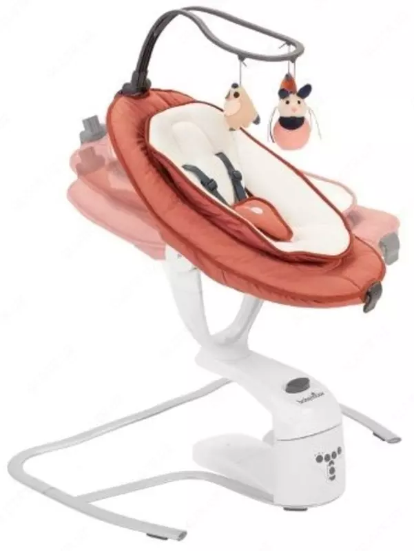 Люлька шезлонг качалочка Babymoov - Swoon Motion, Terracotta с рождения до 9 кг