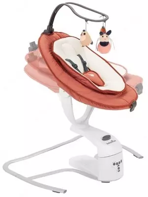 Люлька шезлонг качалочка Babymoov - Swoon Motion, Terracotta с рождения до 9 кг