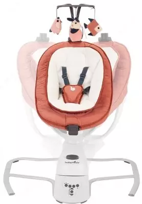Люлька шезлонг качалочка Babymoov - Swoon Motion, Terracotta с рождения до 9 кг