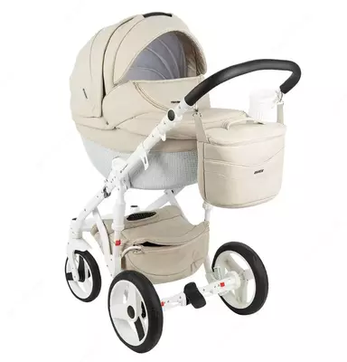 Коляска Adamex MONTE CARBON🇵🇱 3 в 1 (Польша) , Эко кожа, s55