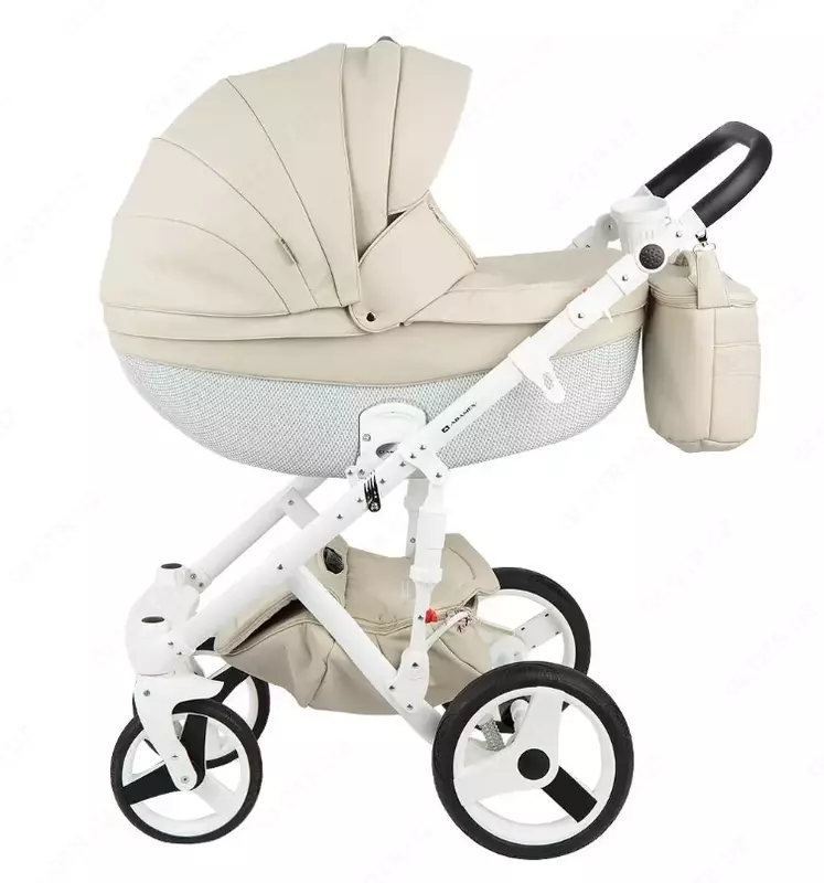 Коляска Adamex MONTE CARBON🇵🇱 3 в 1 (Польша) , Эко кожа, s55