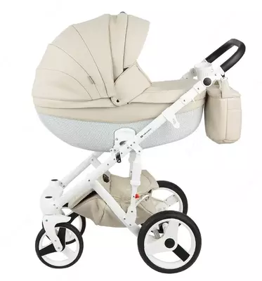 Коляска Adamex MONTE CARBON🇵🇱 3 в 1 (Польша) , Эко кожа, s55