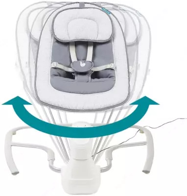 Люлька шезлонг качалочка "Swoon Touchс" с рождения до 9 кг с пультом (Франция)