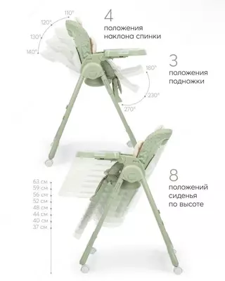 Стул для кормления "WILLIAM PRO" Happy Baby (Великобритания)