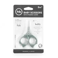 Happy Baby Детские ножницы для ногтей с колпачком Baby Scissors olive