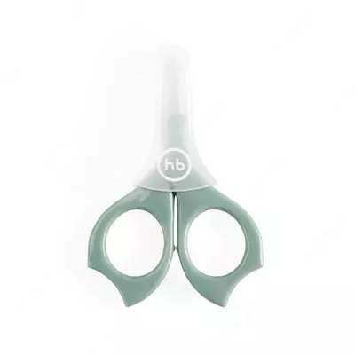 Happy Baby Детские ножницы для ногтей с колпачком Baby Scissors olive