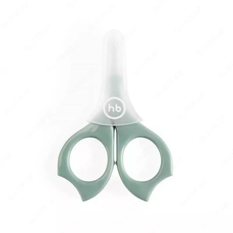 Happy Baby Детские ножницы для ногтей с колпачком Baby Scissors olive