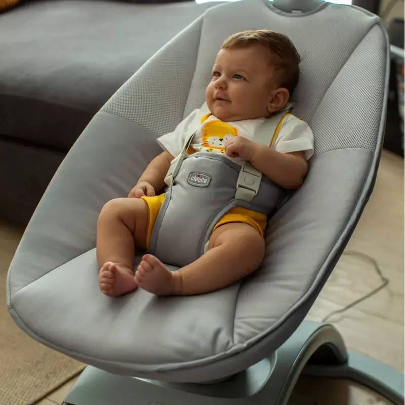 Детский электронный шезлонг Chicco Comfy Wave Grey