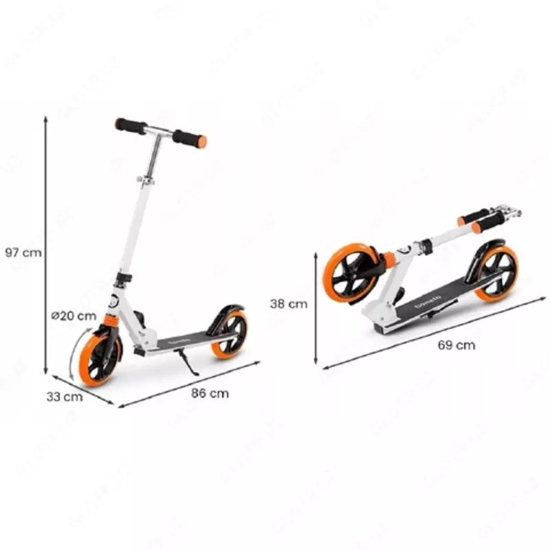 LIONELO Luca WHITE/ORANGE scooter Polsha
