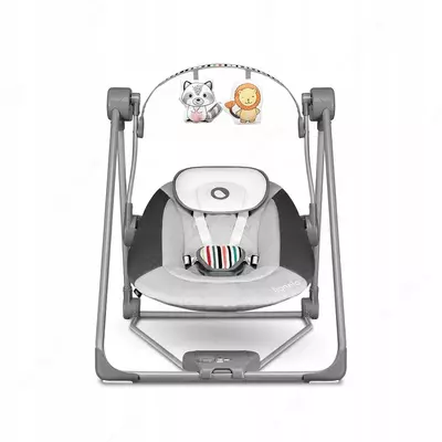 Yangi tug'ilgan chaqaloqlar uchun elektron belanchak lionelo Otto Cozy Grey