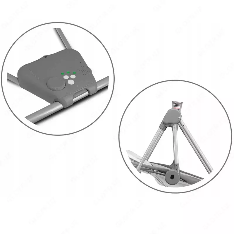 Электронные качели детские для новорождённых Lionelo Otto Cozy Grey