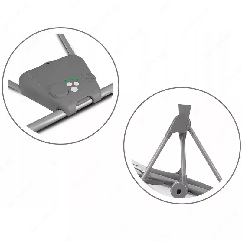 Электронные качели детские для новорождённых Lionelo Otto Grey Concrete