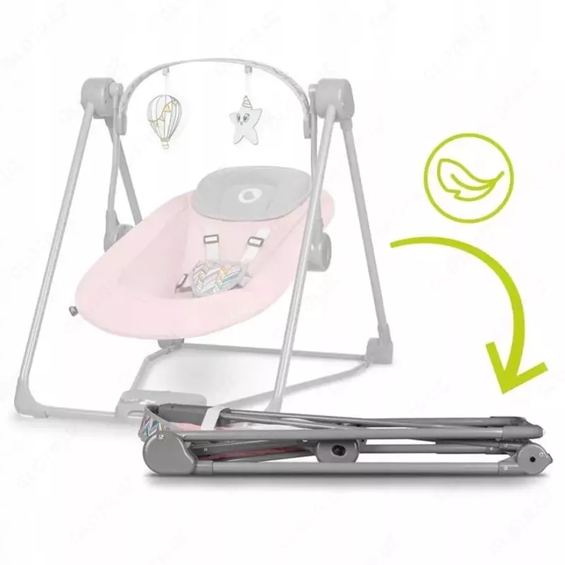 Электронные качели детские для новорождённых Lionelo Otto Pink