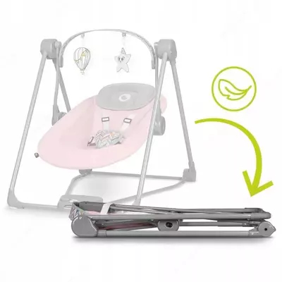 Электронные качели детские для новорождённых Lionelo Otto Pink