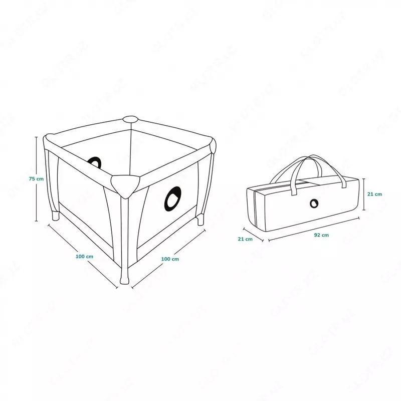 Манеж Lionelo LENE Grey Stone Польша