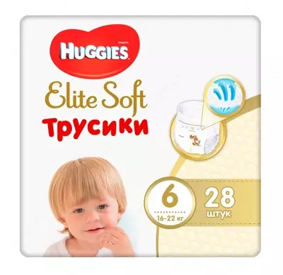 Huggies Elite Soft külot tagliklari 6 (16-22 kg)
