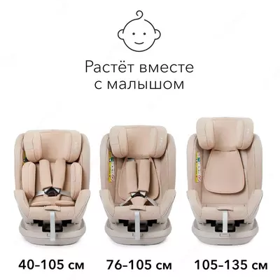 Happy Baby I-Unix детское автокресло (группа 0-1-2-3, 0 - 12 лет, до 36 кг), цвет Beige