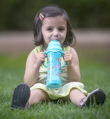 Miniland Thermokid 240 ml somonli termal qozon, hayvonlar bilan ko'k