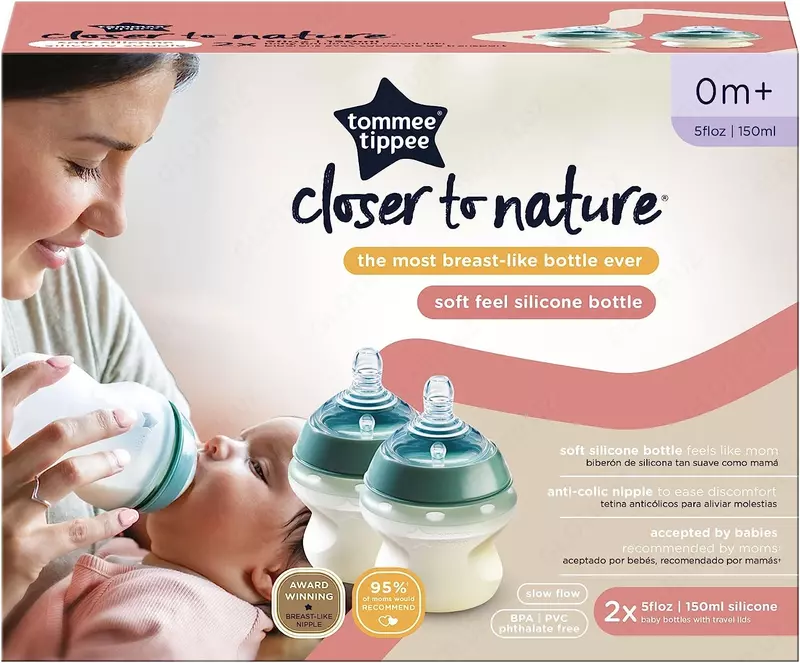 Tommee Tippee 2 silikon oziqlantirish idishlari, 150ml