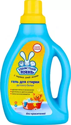 Гель для стирки Ушастый Нянь для детского белья, 0.75 л