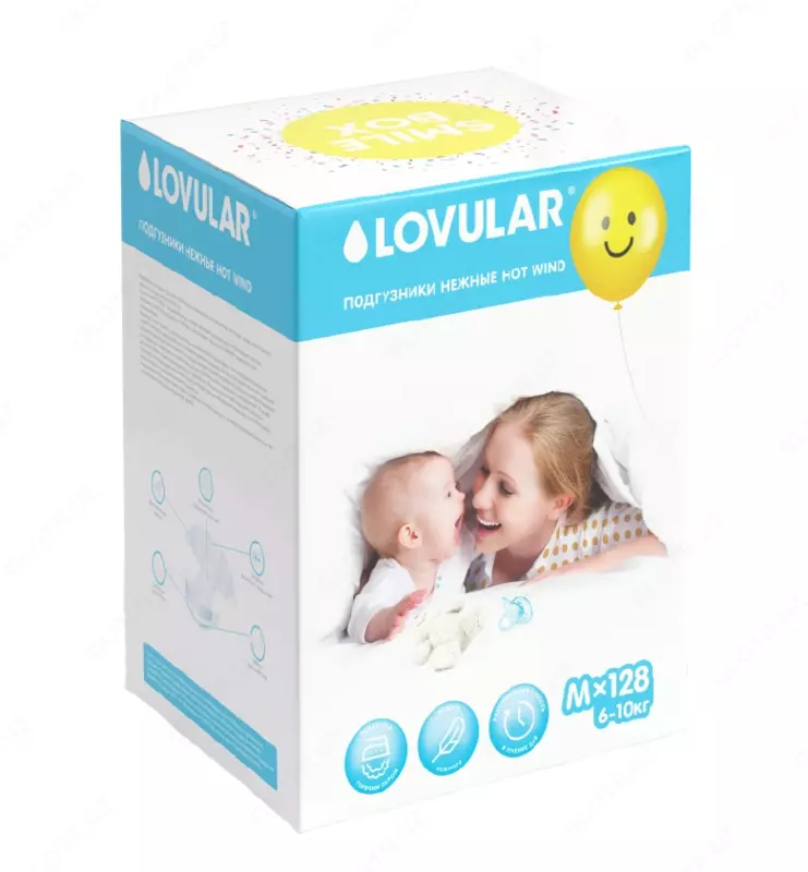Bezi SMILE BOX LOVULAR HOT WIND, 6-10kg, M o'lchami