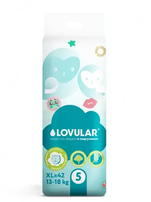 Panties-pampers Lovular SWEET KISS, 13-18 kg, hajmi XL