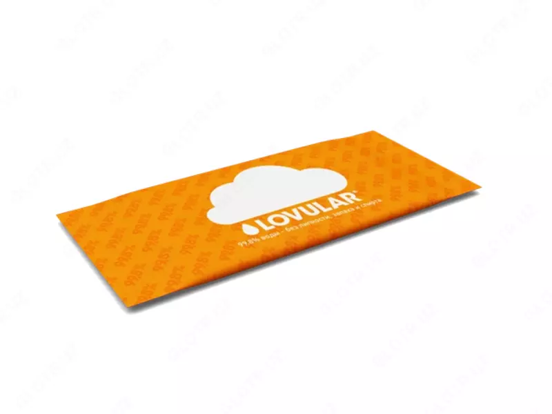 Влажные салфетки LOVULAR, 10 шт.