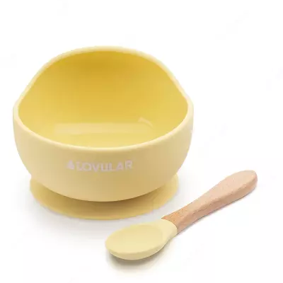 Bolalarni ovqatlantirish uchun qoshiqli aqlli plastinka LOVULAR
