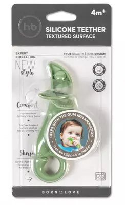 Прорезыватель силиконовый ГОРОШЕК Happy Baby