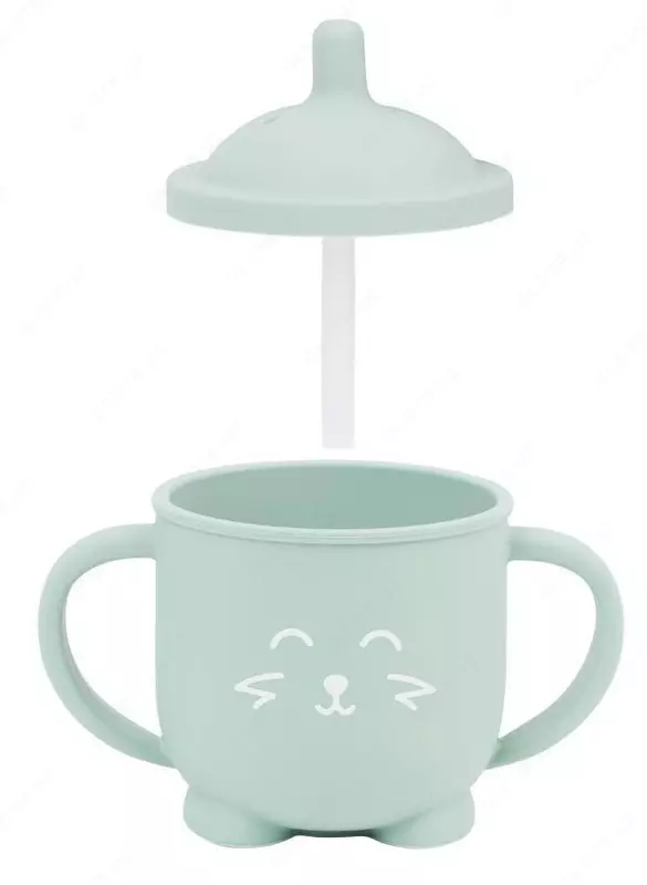 Tutqichli va qulay silikon naychali ichimlik idishi 180ml Babymoov, Frantsiya