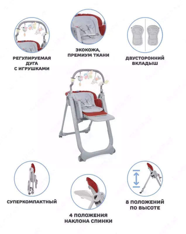 Стульчик для кормления Chicco Polly Magic Relax