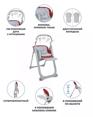 Стульчик для кормления Chicco Polly Magic Relax