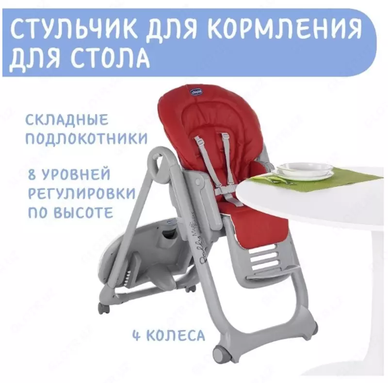 Стульчик для кормления Chicco Polly Magic Relax