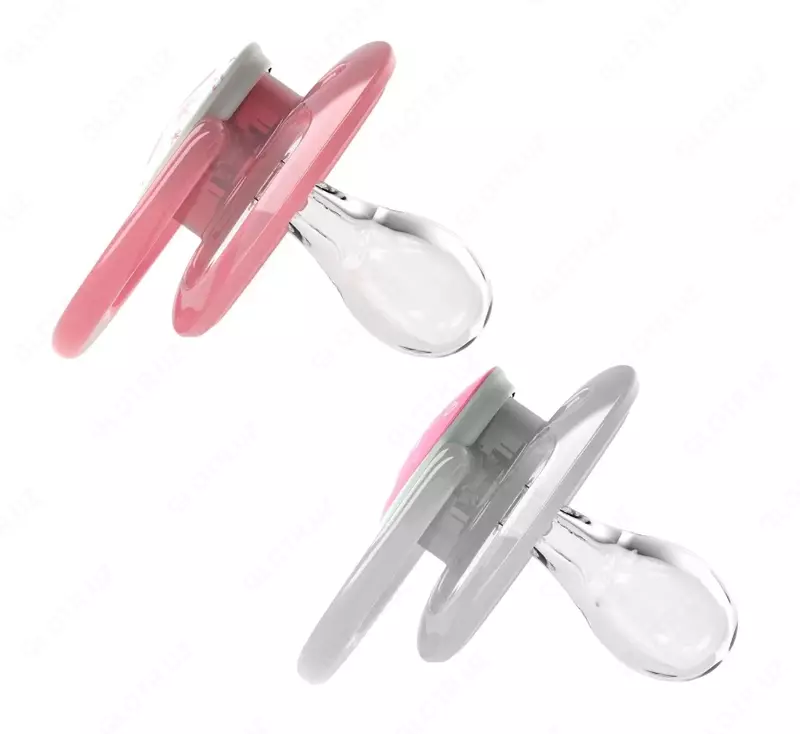 Doktor Braunning afzalligi 6-18 oylik qopqoqli tungi emzik 2 dona, pushti