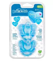 Пустышка Dr Brown's 2шт с 0месяцев Синяя