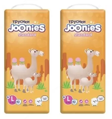 Joonies Трусики Standard L (9-14 кг), 42 шт., 2 уп.