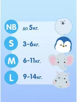 Joonies подгузники Premium Soft M 6-11 кг, 58 шт., белый