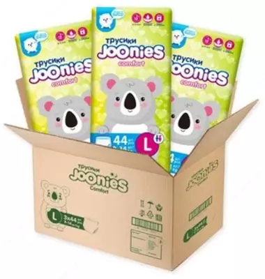 Joonies трусики Comfort L, 9-14 кг, 44 шт., 3 уп.