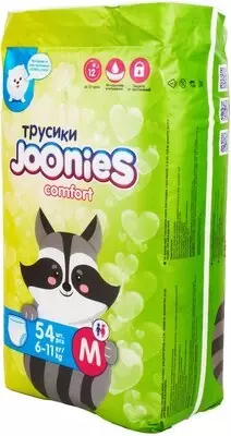 Joonies трусики Comfort M, 6-11 кг, 54 шт