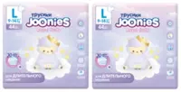 Набор 2 х Joonies Подгузники-трусики Royal Fluffy размер L (9-14 кг) 44 шт шт - по запросу