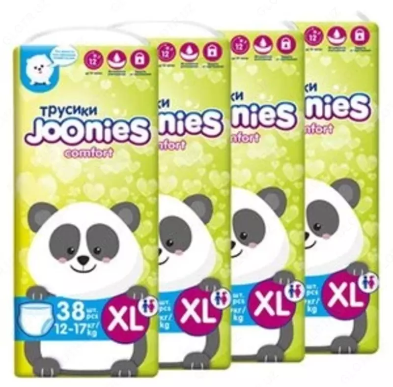 Joonies трусики Comfort XL, 12-17 кг, 38 шт., 4 уп.